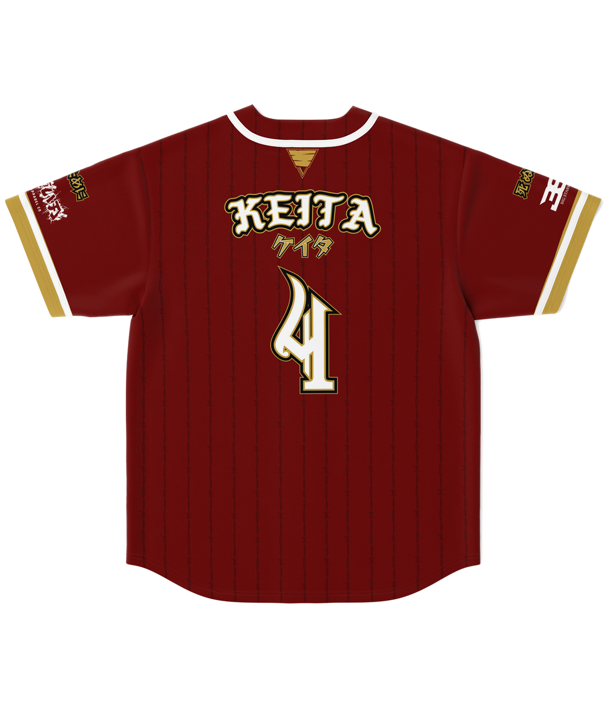 Keita - Baseball Jersey : Stiff Blade Apparel Co. L