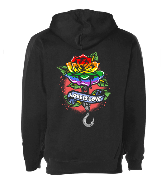 Garden State Pro Wrestling - Love is Love Hoodie (Double Sided)