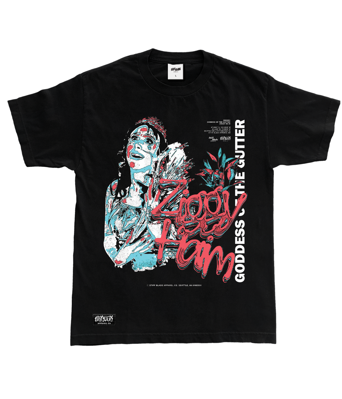 Ziggy Haim - Goddess of the Gutter Shirt : Wrestling Merch Stiff Blade ...