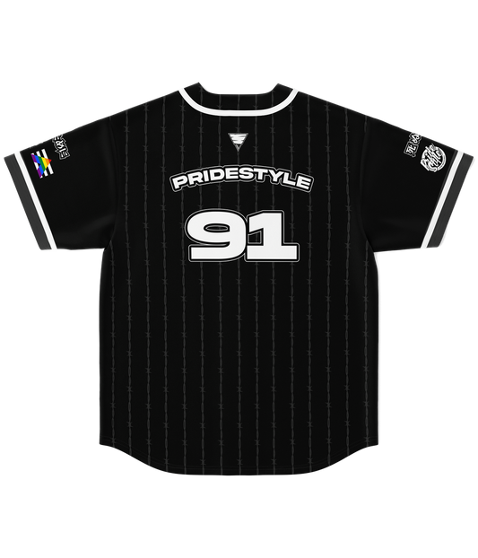 PrideStyle Baseball Jersey - Black