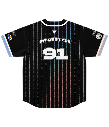 PrideStyle Baseball Jersey - Rainbow