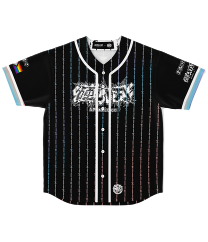 Rainbow top baseball jersey